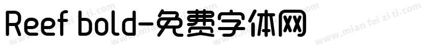 Reef bold字体转换
